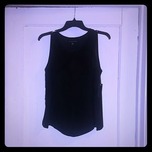 NWT black tank with keyhole